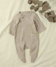 足つきリブカバーオール