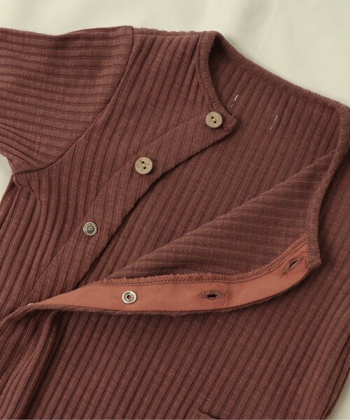 apres les cours（アプレレクール）の「足つきリブカバーオール（ロンパース・キッズ・ダークブラウン/ブラウン/イエロー/ブルー/アイボリー・80/70/60）」の17枚目の写真