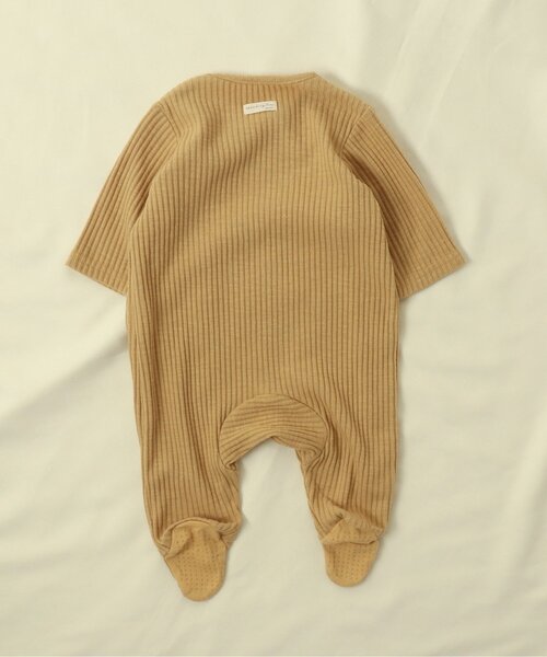 apres les cours（アプレレクール）の「足つきリブカバーオール（ロンパース・キッズ・ダークブラウン/ブラウン/イエロー/ブルー/アイボリー・80/70/60）」の11枚目の写真