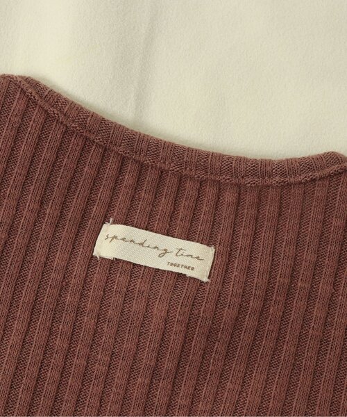 apres les cours（アプレレクール）の「足つきリブカバーオール（ロンパース・キッズ・ダークブラウン/ブラウン/イエロー/ブルー/アイボリー・80/70/60）」の18枚目の写真