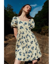 Fano Studios（ファノ ストゥディオズ）の「【Fano Studios】Blue flower pattern A-line dress FX21L184（ワンピース）」