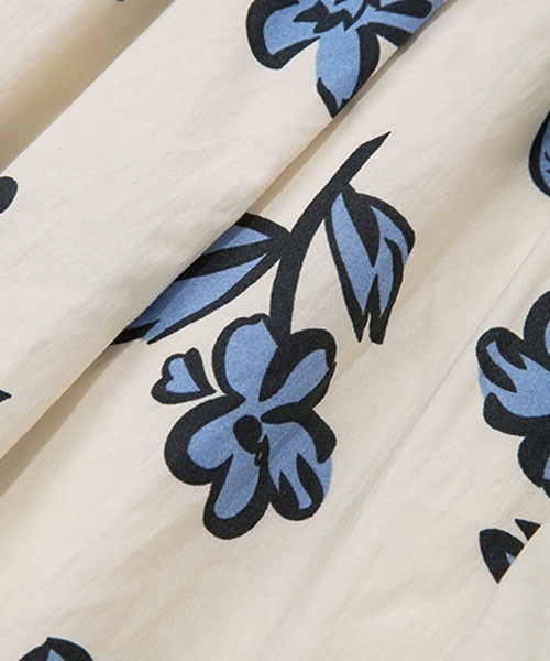 Fano Studios(ファノ ストゥディオズ)の「【Fano Studios】Blue flower pattern A-line dress FX21L184(ワンピース・レディース・アイボリー・M/S/L)」の21枚目の写真