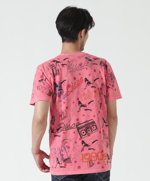 Kare/ME（カーミー）の「Kare/ME（カーミー）1980総柄Tシャツ（Tシャツ/カットソー・メンズ・ホワイト/ベージュ/ピンク・MEDIUM/LARGE）」の12枚目の写真