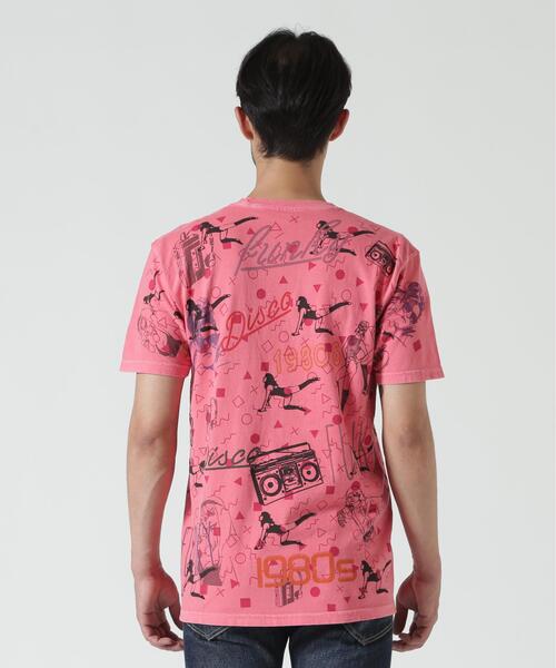 Kare/ME（カーミー）の「Kare/ME（カーミー）1980総柄Tシャツ（Tシャツ/カットソー・メンズ・ホワイト/ベージュ/ピンク・MEDIUM/LARGE）」の16枚目の写真