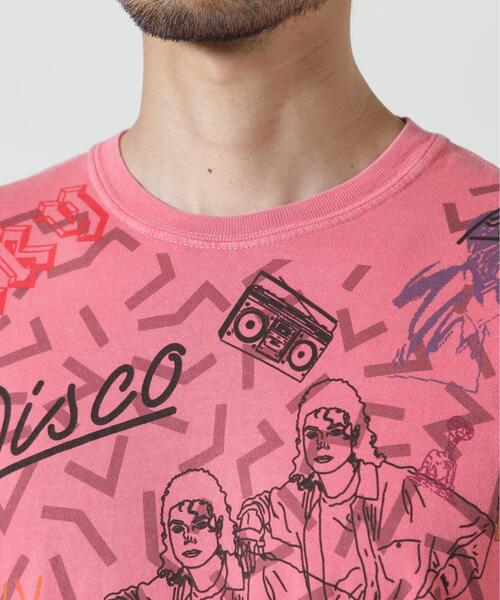 Kare/ME（カーミー）の「Kare/ME（カーミー）1980総柄Tシャツ（Tシャツ/カットソー・メンズ・ホワイト/ベージュ/ピンク・MEDIUM/LARGE）」の17枚目の写真