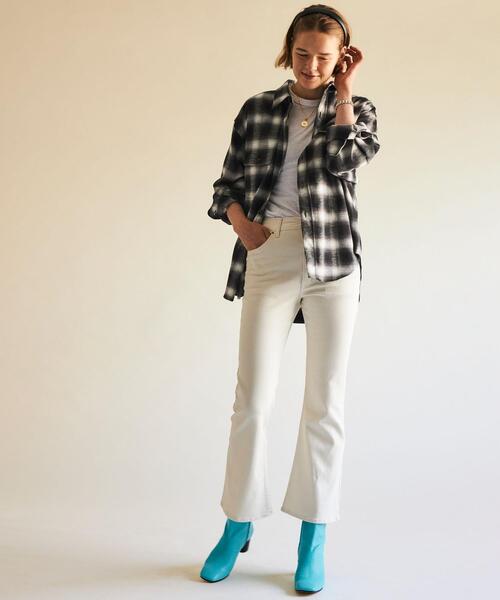 Shinzone_（シンゾーン）の「【別注】＜Shinzone＞ネルチェックオーバーシャツ ∴（シャツ/ブラウス・レディース・ブラック/ベージュ/ケリー・S/M）」の19枚目の写真