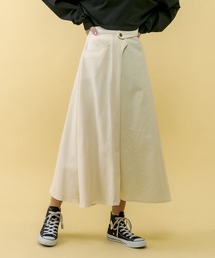 RASVOA | ハーフ切替ミモレスカート(スカート)