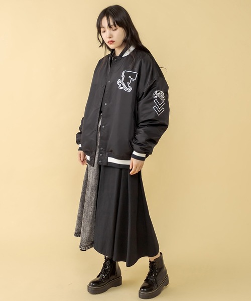 RASVOA（ラスボア）の「ハーフ切替ミモレスカート（スカート・レディース・ブラック/アイボリー・FREE）」の20枚目の写真