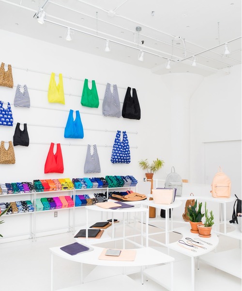 BAGGU（バグー）の「STANDARD BAGGU 387.チェッカー グリーン×マルーン