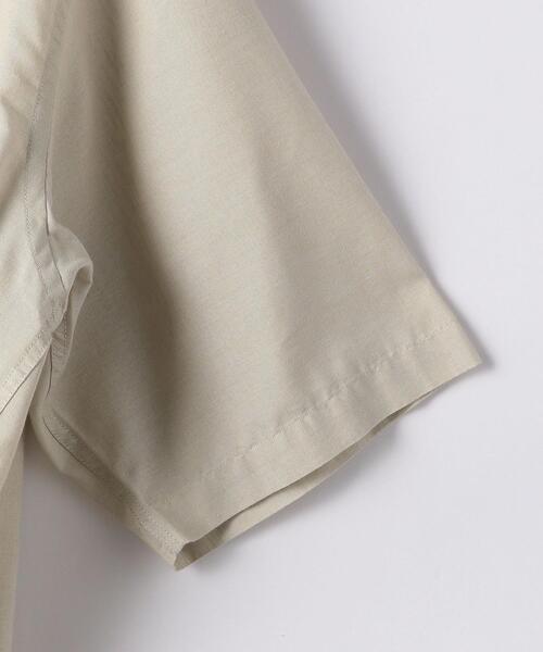 green label relaxing(グリーンレーベルリラクシング)の「OLT<green label relaxing>ALBINI C/L バンドカラー 半袖 シャツ(シャツ/ブラウス・メンズ・ブラック/コバルトブルー/ベージュ/オリーブ・MEDIUM/SMALL/LARGE/X-LARGE)」の14枚目の写真