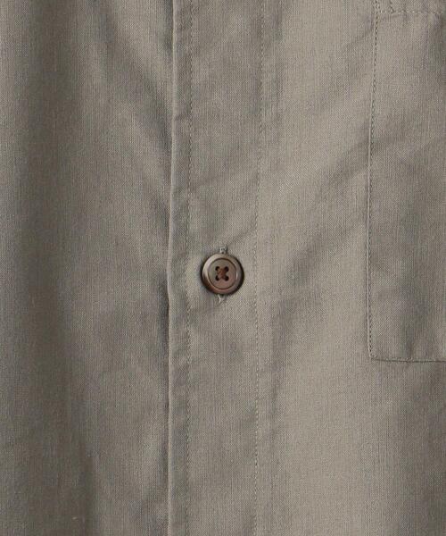 green label relaxing(グリーンレーベルリラクシング)の「OLT<green label relaxing>ALBINI C/L バンドカラー 半袖 シャツ(シャツ/ブラウス・メンズ・ブラック/コバルトブルー/ベージュ/オリーブ・MEDIUM/SMALL/LARGE/X-LARGE)」の21枚目の写真