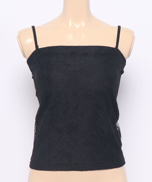 MERCURYDUO（マーキュリーデュオ）の「2WAYカップ付レースベアインナー（Tシャツ/カットソー・レディース・ブラック/ベージュ/オフホワイト・FREE）」の3枚目の写真