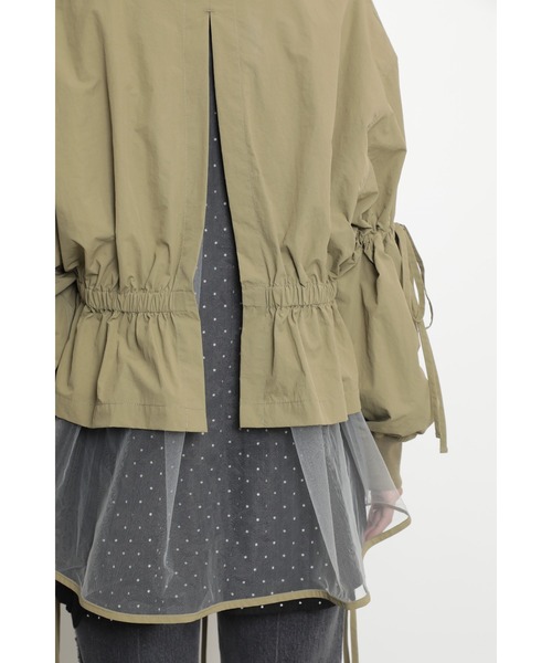 OKIRAKU(オキラク)の「メッシュレイヤードジップブルゾン(ブルゾン・レディース・ブラック/カーキ・ONE SIZE)」の11枚目の写真