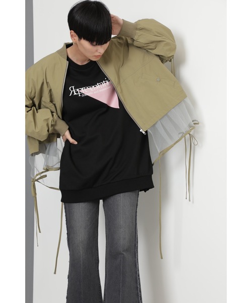 OKIRAKU(オキラク)の「メッシュレイヤードジップブルゾン(ブルゾン・レディース・ブラック/カーキ・ONE SIZE)」の14枚目の写真