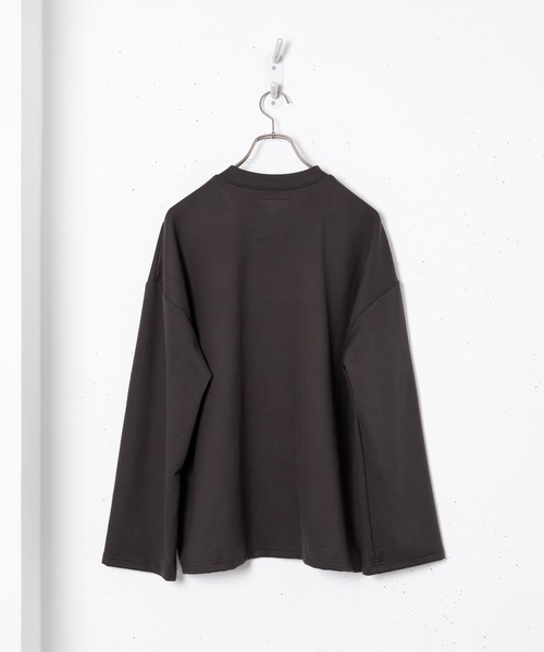 Alcindor Materials（アルシンダーマテリアルズ）の「micro suede poncho T shirts/マイクロスウェードポンチョTシャツ（Tシャツ/カットソー・メンズ・ベージュ/ブラウン・MEDIUM/LARGE）」の14枚目の写真
