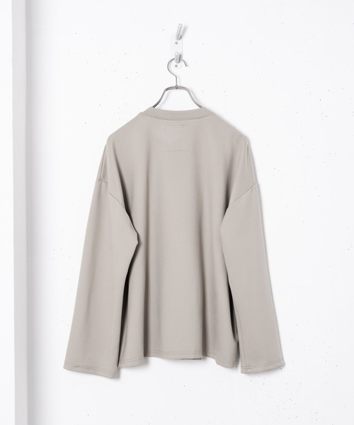 Alcindor Materials（アルシンダーマテリアルズ）の「micro suede poncho T shirts/マイクロスウェードポンチョTシャツ（Tシャツ/カットソー・メンズ・ベージュ/ブラウン・MEDIUM/LARGE）」の21枚目の写真