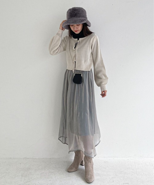 EPIMI E'PIMMY（エピミエピミー）の「シンプルハイネックニットソー（Tシャツ/カットソー・レディース・オフホワイト/ブラック/ベージュ・MEDIUM）」の8枚目の写真