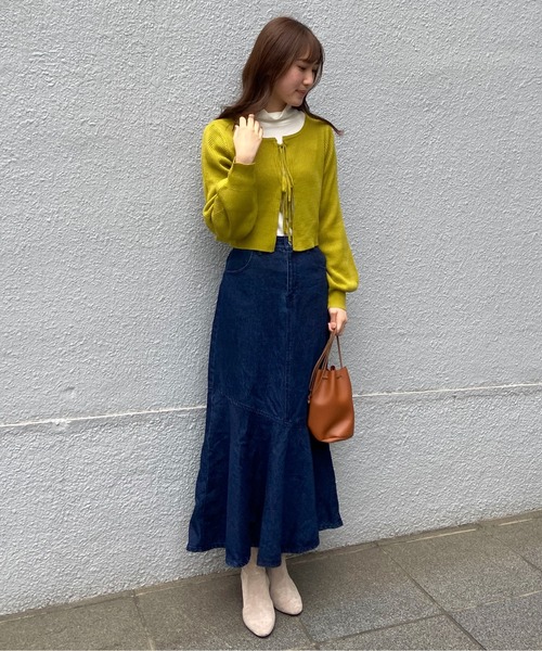 EPIMI E'PIMMY（エピミエピミー）の「シンプルハイネックニットソー（Tシャツ/カットソー・レディース・オフホワイト/ブラック/ベージュ・MEDIUM）」の14枚目の写真