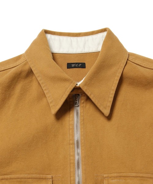 WILD LIFE TAILOR Adam et Rope'(ワイルドテーラーアダムエロペ )の「【WILD LIFE TAILOR】ヘビーネル ハーフジップ プルオーバーシャツ(シャツ/ブラウス・メンズ・ブラック/イエロー系その他3・M/L)」の3枚目の写真