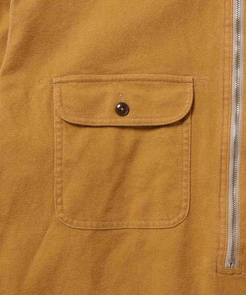 WILD LIFE TAILOR Adam et Rope'(ワイルドテーラーアダムエロペ )の「【WILD LIFE TAILOR】ヘビーネル ハーフジップ プルオーバーシャツ(シャツ/ブラウス・メンズ・ブラック/イエロー系その他3・M/L)」の5枚目の写真