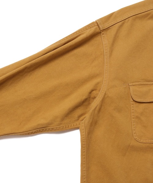 WILD LIFE TAILOR Adam et Rope'(ワイルドテーラーアダムエロペ )の「【WILD LIFE TAILOR】ヘビーネル ハーフジップ プルオーバーシャツ(シャツ/ブラウス・メンズ・ブラック/イエロー系その他3・M/L)」の4枚目の写真