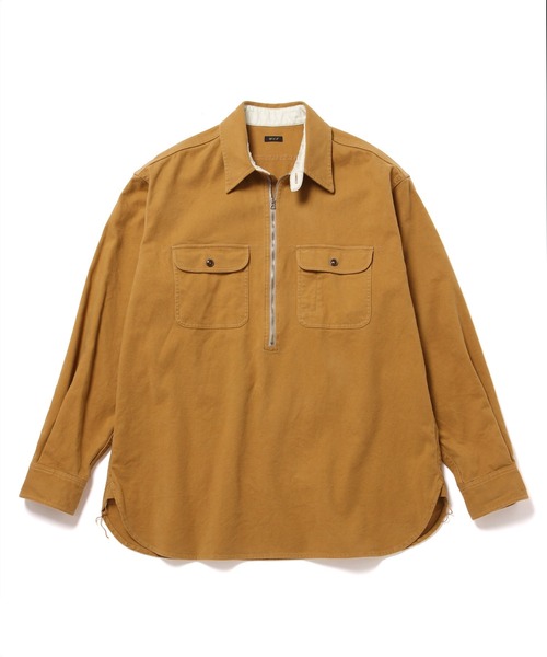 WILD LIFE TAILOR Adam et Rope'(ワイルドテーラーアダムエロペ )の「【WILD LIFE TAILOR】ヘビーネル ハーフジップ プルオーバーシャツ(シャツ/ブラウス・メンズ・ブラック/イエロー系その他3・M/L)」の15枚目の写真