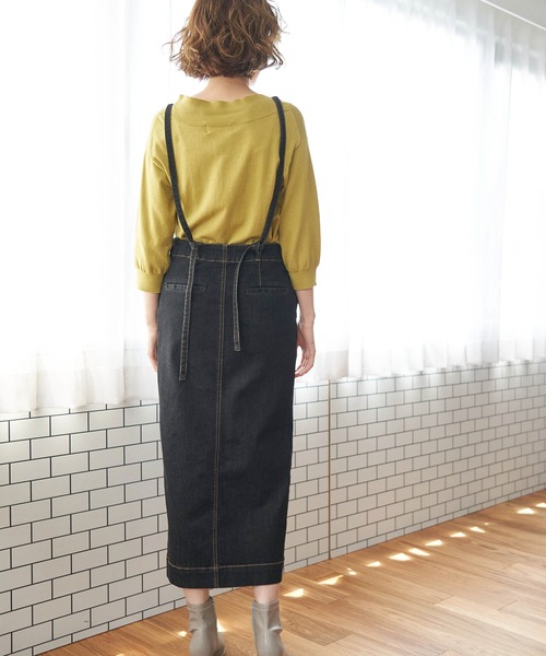 ROPE' PICNIC(ロペピクニック)の「【リンクコーデ】デニムスカート(デニムスカート・レディース・ブラック/ダークブラウン/ネイビー・36/38/40)」の12枚目の写真