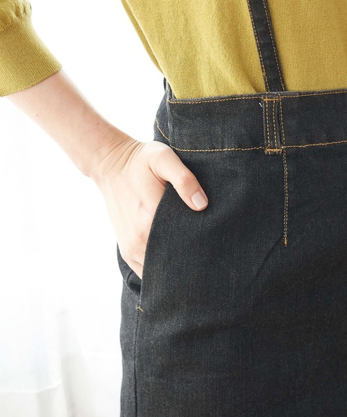 ROPE' PICNIC(ロペピクニック)の「【リンクコーデ】デニムスカート(デニムスカート・レディース・ブラック/ダークブラウン/ネイビー・36/38/40)」の8枚目の写真