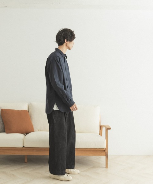 FORK&SPOON（フォークアンドスプーン）の「FORK&SPOON　レギュラーカラーシャツ（シャツ/ブラウス・メンズ・ネイビー/ストライプ・4/5）」の3枚目の写真