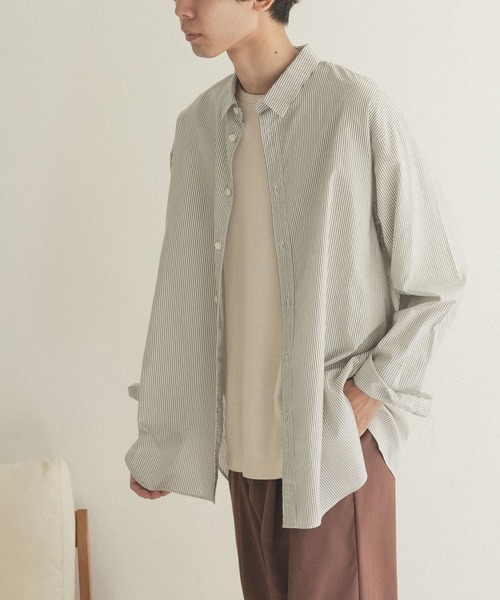 FORK&SPOON（フォークアンドスプーン）の「FORK&SPOON　レギュラーカラーシャツ（シャツ/ブラウス・メンズ・ネイビー/ストライプ・4/5）」の4枚目の写真