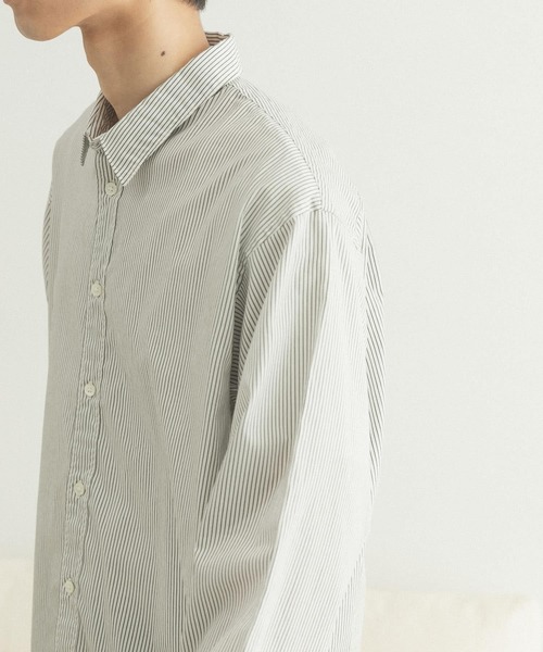 FORK&SPOON（フォークアンドスプーン）の「FORK&SPOON　レギュラーカラーシャツ（シャツ/ブラウス・メンズ・ネイビー/ストライプ・4/5）」の14枚目の写真