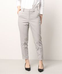 m.f.editorial | エムエフエディトリアルレディース/m.f.editorial:Women ダブルクロス セットアップ テーパードパンツ ライトグレー (セットアップジャケット・スカートございます)(スーツパンツ)