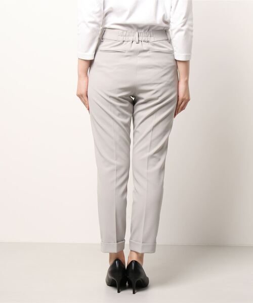 m.f.editorial（エムエフエディトリアル）の「エムエフエディトリアルレディース/m.f.editorial：Women ダブルクロス セットアップ テーパードパンツ ライトグレー  （セットアップジャケット・スカートございます）（スーツパンツ・レディース・ライトグレー・LARGE/S/X-LARGE/MEDIUM）」の2枚目の写真