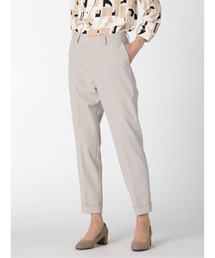 m.f.editorial（エムエフエディトリアル）の「エムエフエディトリアルレディース/m.f.editorial：Women ダブルクロス セットアップ テーパードパンツ ライトグレー  （セットアップジャケット・スカートございます）（スーツパンツ・レディース）」