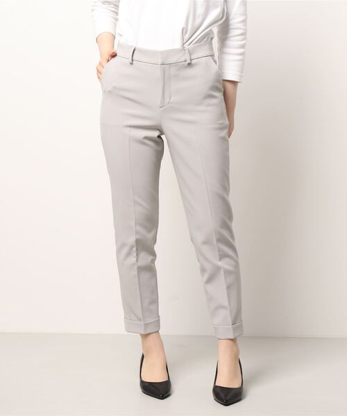 m.f.editorial（エムエフエディトリアル）の「エムエフエディトリアルレディース/m.f.editorial：Women ダブルクロス セットアップ テーパードパンツ ライトグレー  （セットアップジャケット・スカートございます）（スーツパンツ・レディース・ライトグレー・LARGE/S/X-LARGE/MEDIUM）」の14枚目の写真