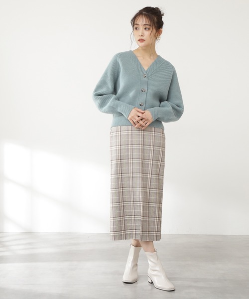 N.（N. Natural Beauty Basic）（エヌエヌナチュラルビューティーベーシック）の「【S Size Line】チェックナロースカート（スカート・レディース・グレー系その他/ブラウン系その他・SMALL/MEDIUM）」の20枚目の写真