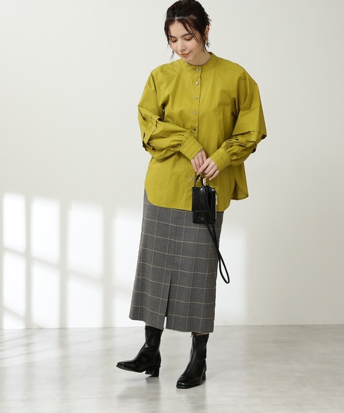 N.（N. Natural Beauty Basic）（エヌエヌナチュラルビューティーベーシック）の「【S Size Line】チェックナロースカート（スカート・レディース・グレー系その他/ブラウン系その他・SMALL/MEDIUM）」の19枚目の写真