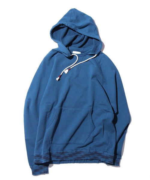 CAL O LINE(キャルオーライン)の「CAL O LINE / キャルオーライン FIN V RAGLAN PARKA パーカー(パーカー・メンズ・ブルー/ダークパープル・S/M)」の16枚目の写真