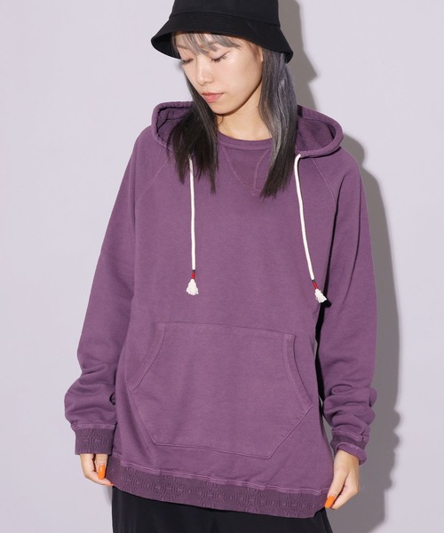 CAL O LINE(キャルオーライン)の「CAL O LINE / キャルオーライン FIN V RAGLAN PARKA パーカー(パーカー・メンズ・ブルー/ダークパープル・S/M)」の20枚目の写真