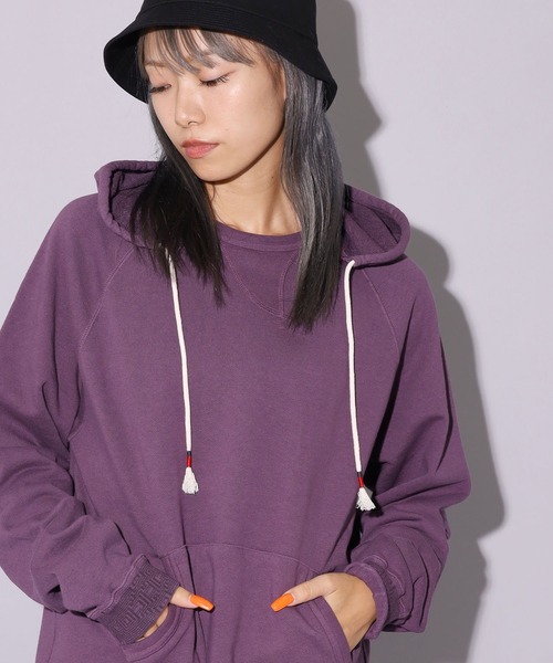 CAL O LINE(キャルオーライン)の「CAL O LINE / キャルオーライン FIN V RAGLAN PARKA パーカー(パーカー・メンズ・ブルー/ダークパープル・S/M)」の21枚目の写真