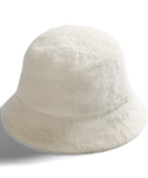 QUEENHEAD（クイーンヘッド）の「ファーバケットハット（ハット・レディース・ダークグレー/ブラック/オフホワイト/オリーブ/グレー/モカ/ライトグレー/ライトブラウン・FREE）」の18枚目の写真