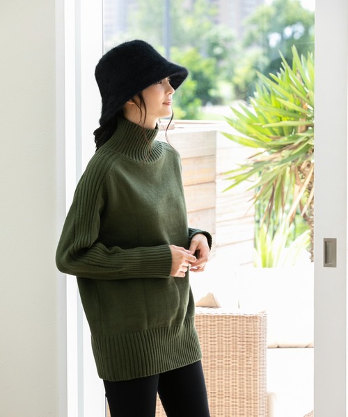 QUEENHEAD（クイーンヘッド）の「ファーバケットハット（ハット・レディース・ダークグレー/ブラック/オフホワイト/オリーブ/グレー/モカ/ライトグレー/ライトブラウン・FREE）」の22枚目の写真