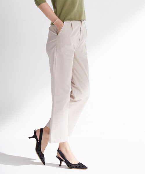 SAISON DE PAPILLON（セゾンドパピヨン）の「ワンタックストレートワイドパンツ（その他パンツ・レディース・アイボリー/ブルー/ブラック・M/L/S）」の13枚目の写真