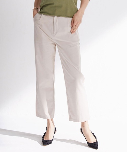 SAISON DE PAPILLON（セゾンドパピヨン）の「ワンタックストレートワイドパンツ（その他パンツ・レディース・アイボリー/ブルー/ブラック・M/L/S）」の14枚目の写真