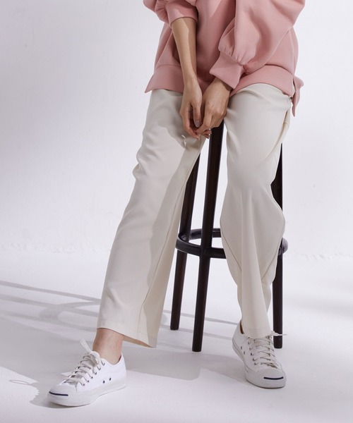 SAISON DE PAPILLON（セゾンドパピヨン）の「ワンタックストレートワイドパンツ（その他パンツ・レディース・アイボリー/ブルー/ブラック・M/L/S）」の16枚目の写真