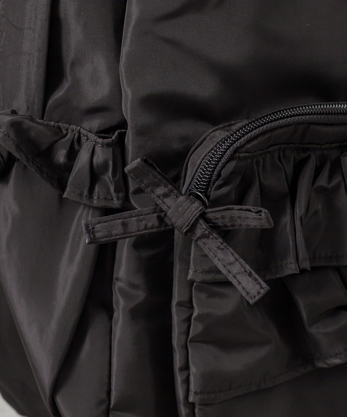 OLIVE des OLIVE（オリーブデオリーブ）の「フリルバックパック（バックパック/リュック・レディース・ブラック/ダークベージュ・FREE）」の12枚目の写真