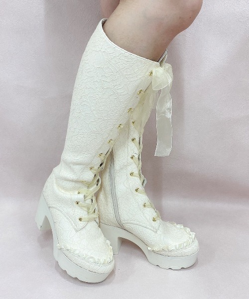 Swankiss（スワンキス）の「EV vintage lace boots（ブーツ）」 - WEAR