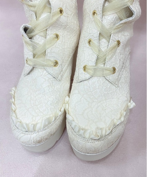 Swankiss（スワンキス）の「EV vintage lace boots（ブーツ）」 - WEAR