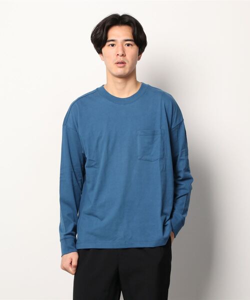 GAP（ギャップ）の「オーバーサイズTシャツ (メンズ・ユニセックス)（Tシャツ/カットソー・メンズ・その他2/ブルー系その他/ブルー系その他3/ネイビー/その他1/グレー系その他/ブルー系その他2/ブルー系その他4/ピンク/パープル系その他・L/M/XL/S/XS）」の5枚目の写真