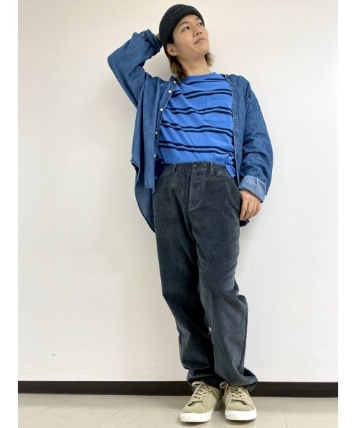 GAP（ギャップ）の「オーバーサイズTシャツ (メンズ・ユニセックス)（Tシャツ/カットソー・メンズ・その他2/ブルー系その他/ブルー系その他3/ネイビー/その他1/グレー系その他/ブルー系その他2/ブルー系その他4/ピンク/パープル系その他・L/M/XL/S/XS）」の11枚目の写真